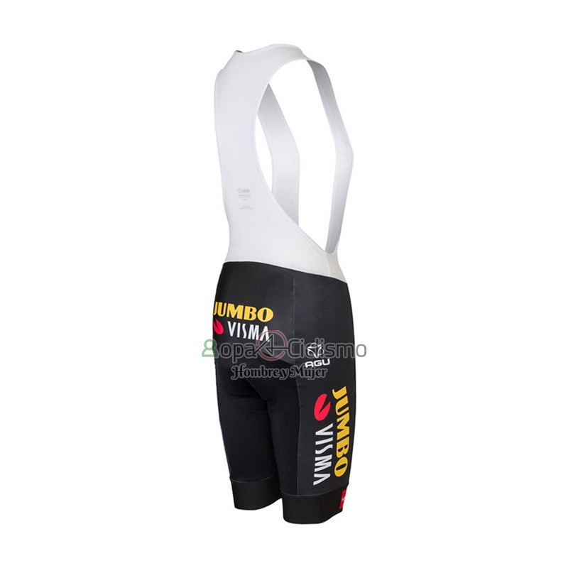 Jumbo Visma Ropa Ciclismo Culotte Corto 2023 Mangas Cortas Profundo Negro